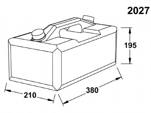 Wallas brandstoftank - 10 liter