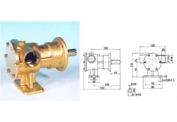 Technautic Koelwaterpomp 1"
