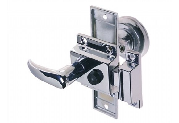 Perko Deurslot Klink/Knop Compleet | met opbouw schootplaat