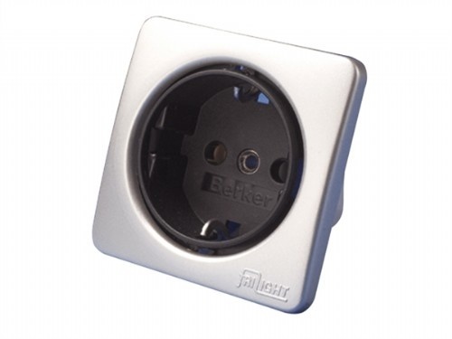 Båtsystem 230V stopcontact - chroom