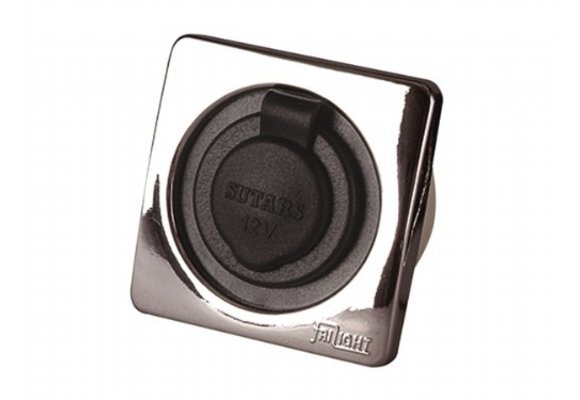 Båtsystem stopcontact - 20mm plug - chroom