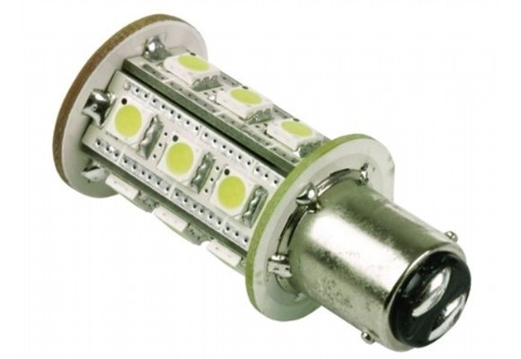 Båtsystem LED-lamp - wit BAY15D 8-30VDC 3500K