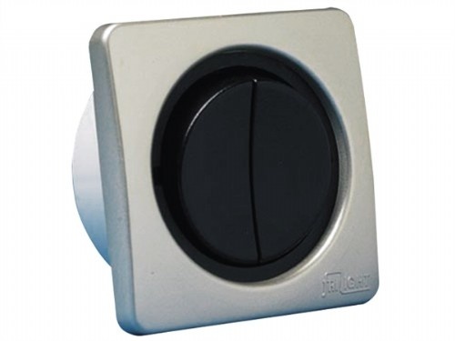 Båtsystem dubbele schakelaar - chroom