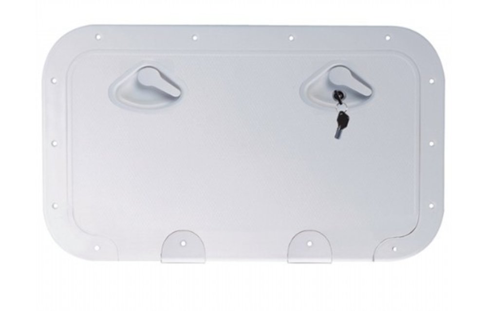 Opbergbox 35.5x60cm M/ Slot Wit