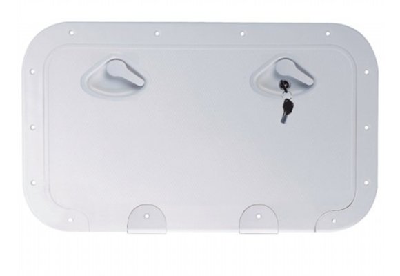 Inspectieluik 35.5x60 cm Z/Slot Wit