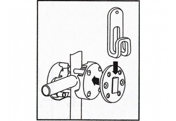 Railing support voor Store-All - antraciet