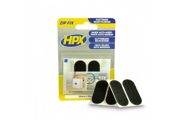 HPX ZipFix klittenband pads 20 x 50 mm