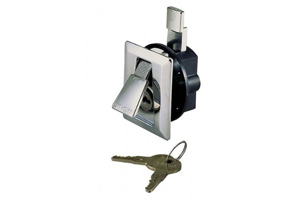Perko Flush Lock & Latch 921 Chroom+2 Sleutels