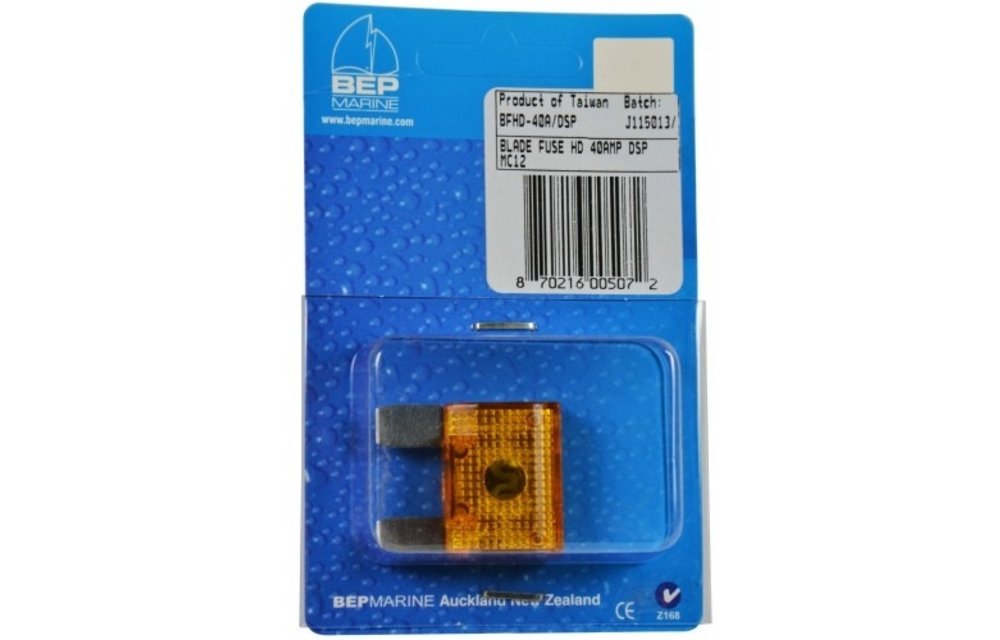 BEP zware steekzekering - 40 Amp - Geel - Displayverpakking