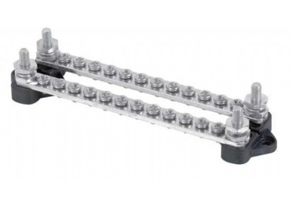 BEP dubbele aansluitstrip 2x12-vd met cover - Blister