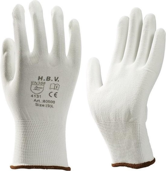 White touch handschoen PU