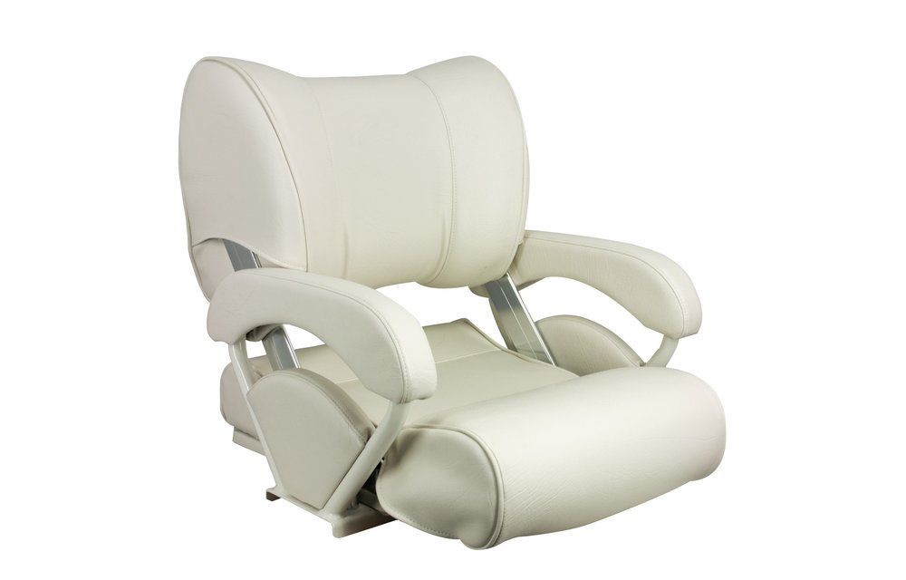 Allpa Stuurstoel model Twin 46 Flip-Back & Up wit