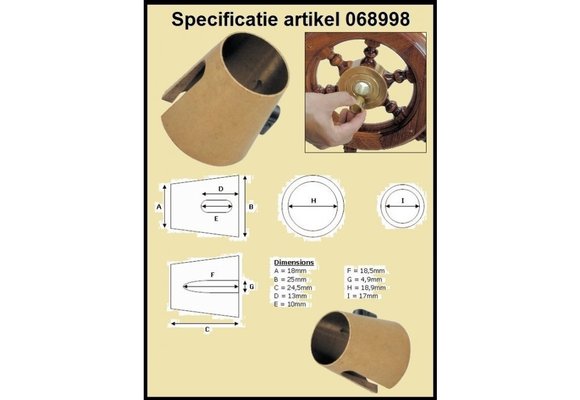 Allpa Conusadapter voor stuurwiel (verloopconus)