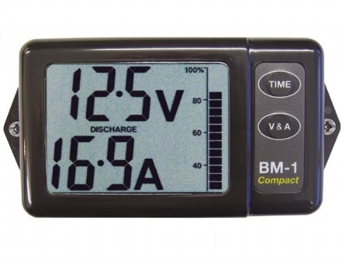 Nasa Compact Batterymonitor Grijs
