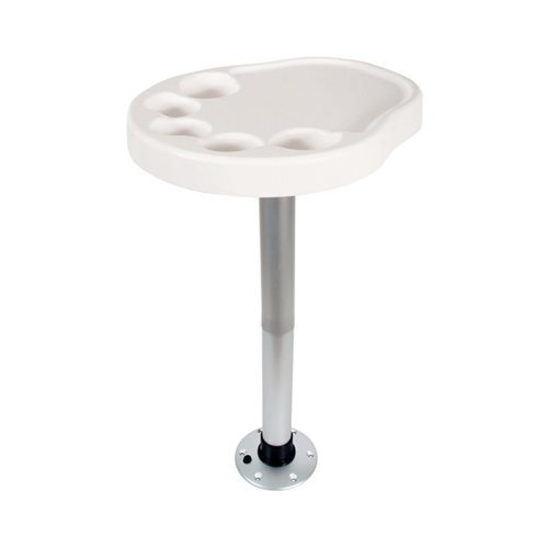 Allpa Volkunststof tafelblad set Palm (450x390mm) met poot (H=685mm) en voet