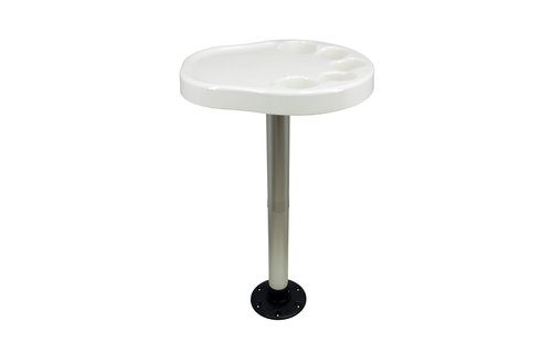 Allpa Volkunststof tafelblad set Palm (450x390mm) met poot (H=685mm) en voet