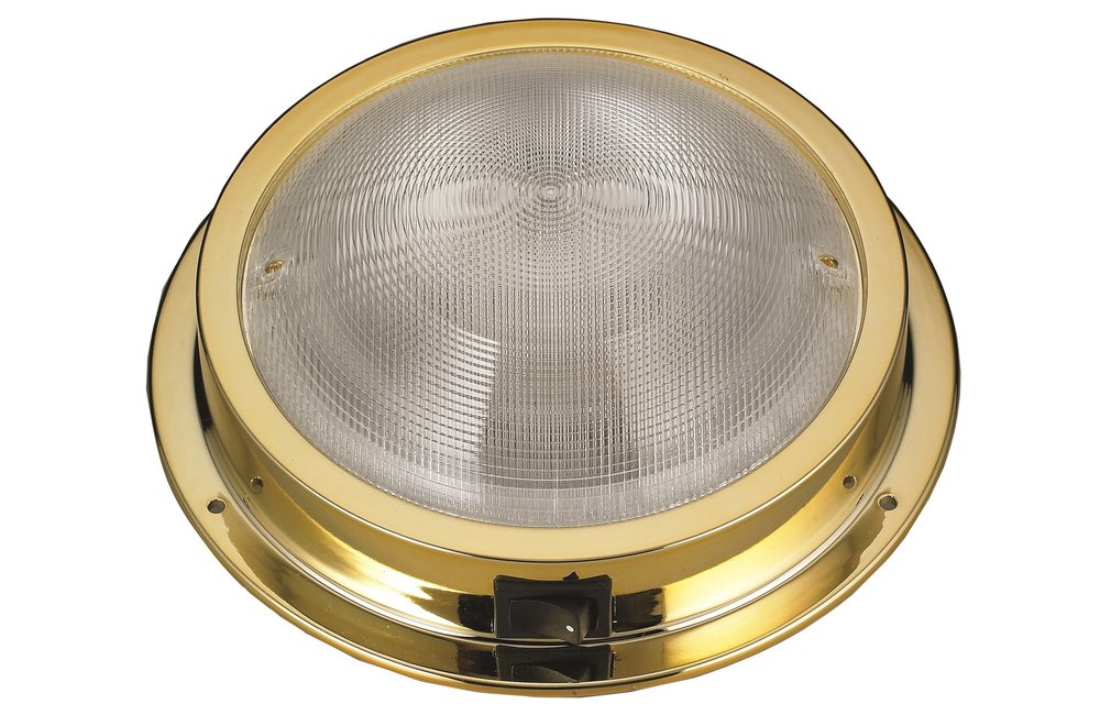 Allpa Messing LED-plafondlamp  opbouw  12V/1 7W  LED  warm wit