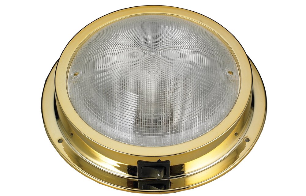 Allpa Messing LED-plafondlamp  opbouw  12V/1 7W  LED  warm wit
