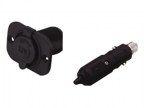 12V stekker en stopcontact - 20mm