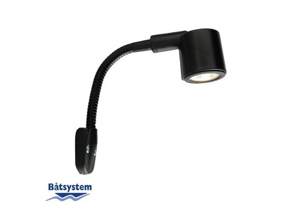 Båtsystem Kurs - zwart - 130mm - LED wit/rood - 12V-1 -3W