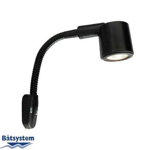 Båtsystem Kurs - zwart - 130mm - LED wit/rood - 12V-1 -3W