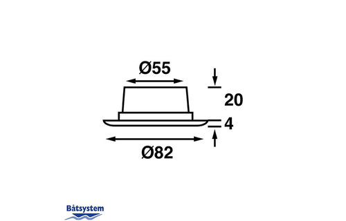 Båtsystem Pinto Touch Master - chroom