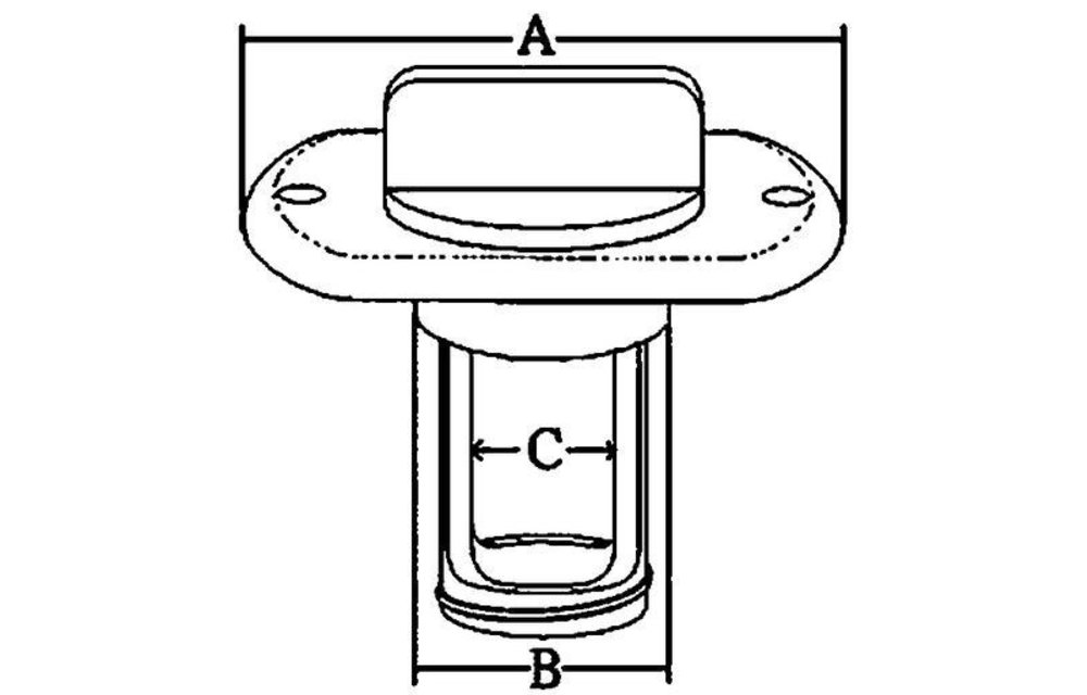 Allpa RVS loosplug met inschroefbare RVS plug
