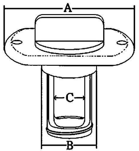 Allpa RVS loosplug met inschroefbare RVS plug