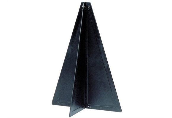 Signaalkegel Zwart Kunststof H=47cm
