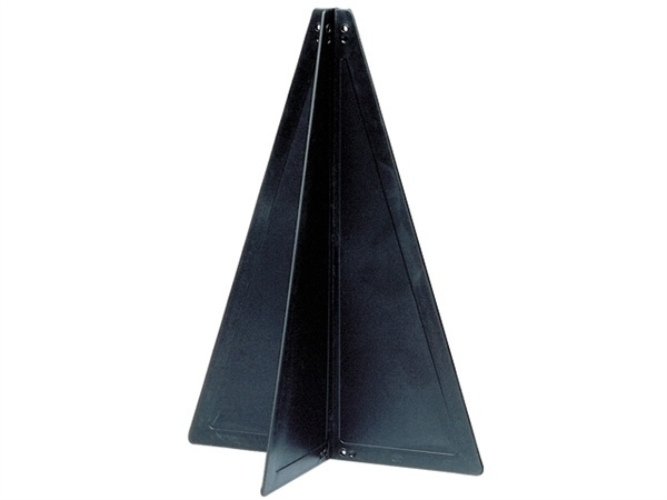 Signaalkegel Zwart Kunststof H=47cm