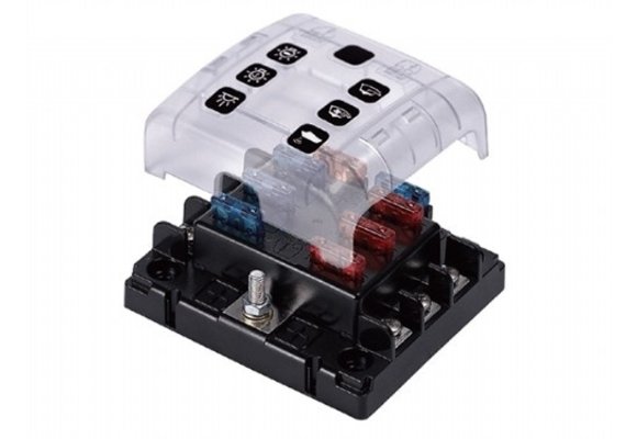 BEP 6-voudige - afgedekte zekeringhouder Quick Connect