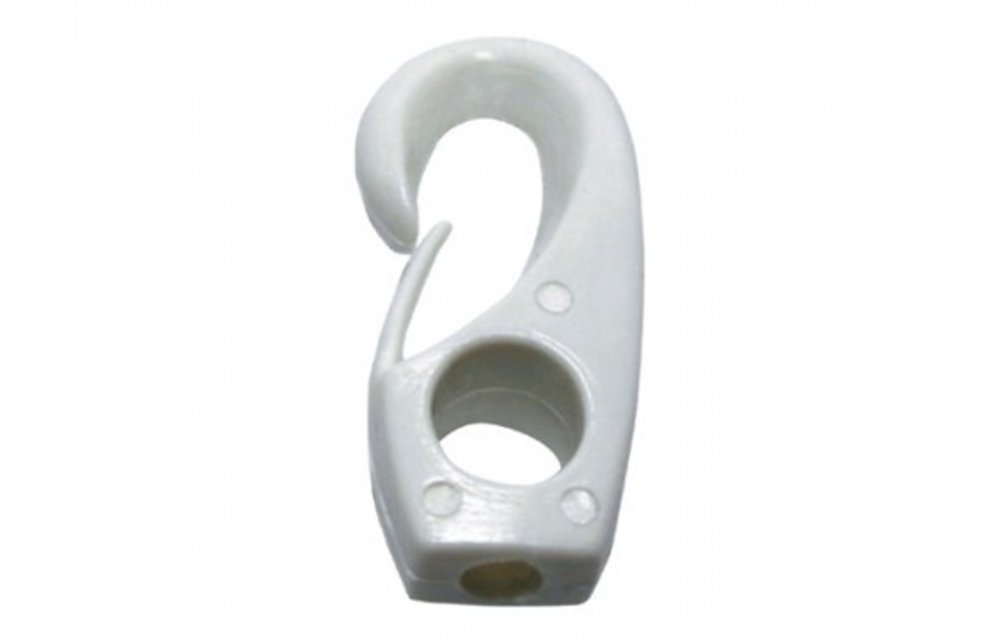 Kunststof Musketonhaak 10mm Zwart
