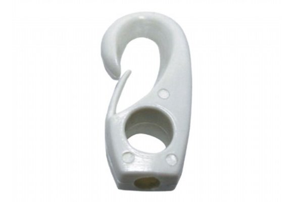 Kunststof Musketonhaak 10mm Zwart