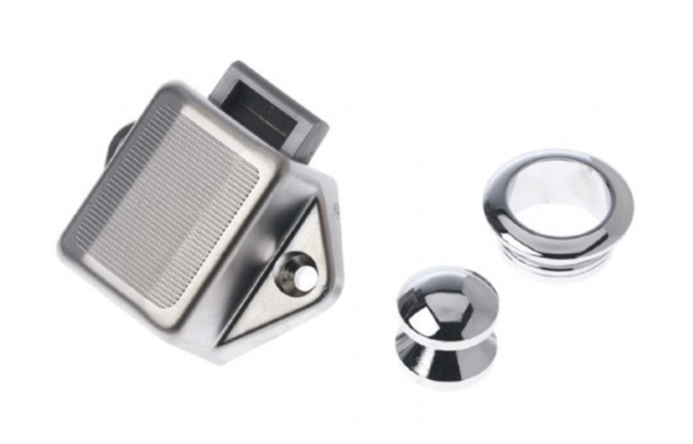 Kleine knop - chroom