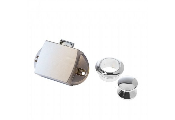 Slot - Chroom kunststof huis 75x45mm