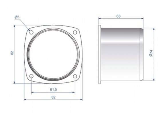 Ventilatie rooster RVS
