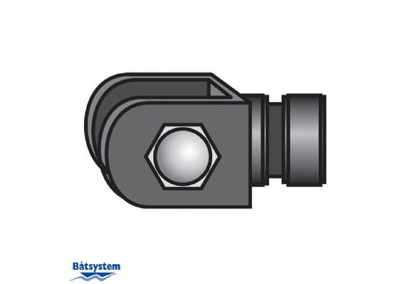 Båtsystem Two-pronged end fittning with bolt