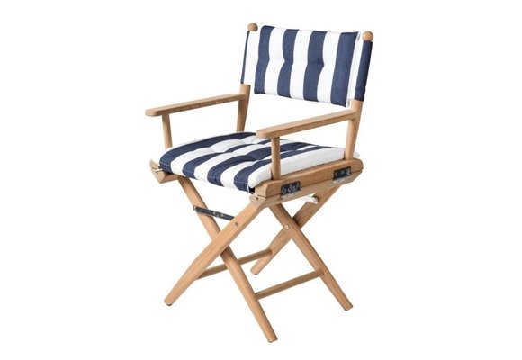 Regisseursstoel I | Navy/Wit deluxe