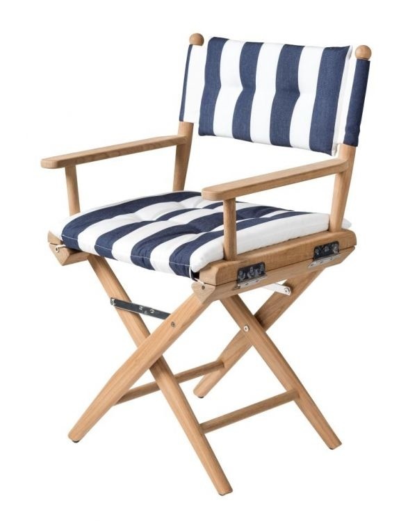 Regisseursstoel I | Navy/Wit deluxe