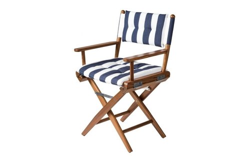 Regisseursstoel I | Navy/Wit deluxe