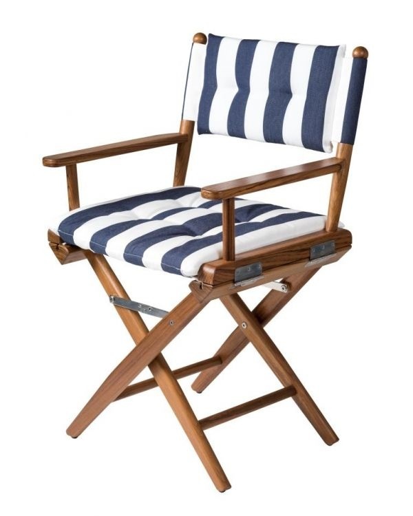 Regisseursstoel I | Navy/Wit deluxe