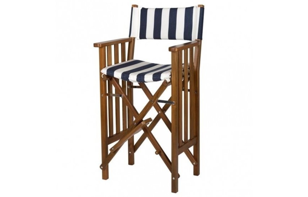 Hoge regisseursstoel II | Navy/White