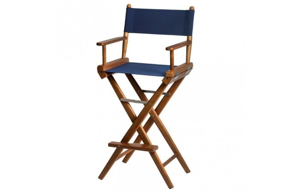 Hoge regisseursstoel | Navy canvas