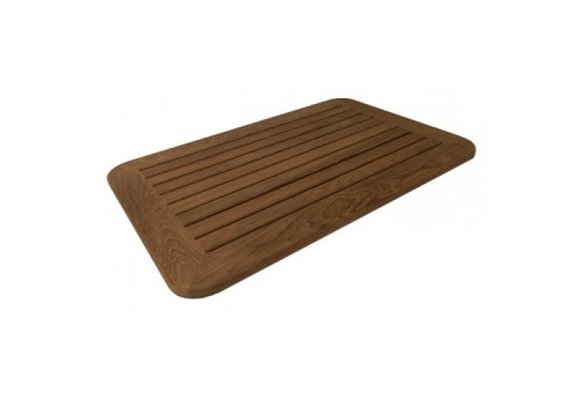 Massief teak tafelblad 370x600x25mm