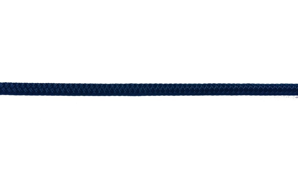 Allpa 16-Voudig gevlochten landvast met handgemaakte oogsplits 10mm blauw L=6,5Mtr