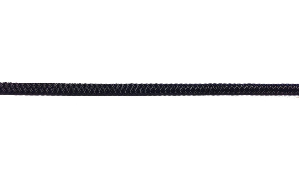 Allpa 16-Voudig gevlochten landvast met handgemaakte oogsplits 14mm zwart L=12Mtr