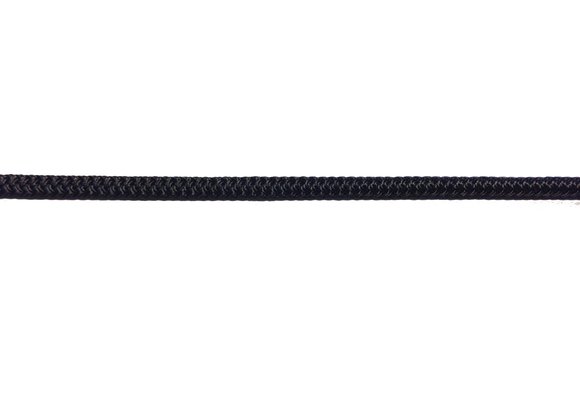 Allpa 16-Voudig gevlochten landvast met handgemaakte oogsplits 10mm  zwart  L=6,5Mtr