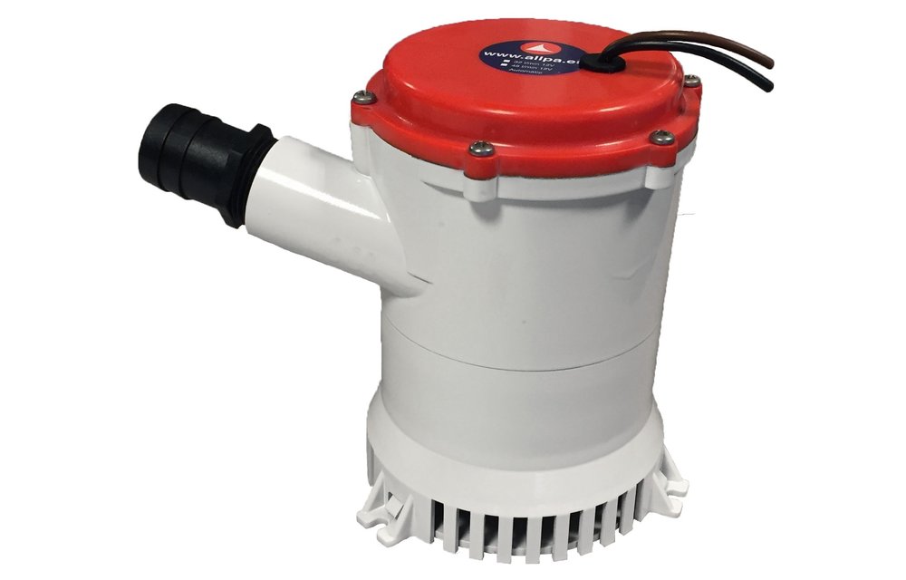 Allpa Heavy Duty bilgepomp 135l/min 12V 9.0A Ø 32+38mm-slangaansluiting
