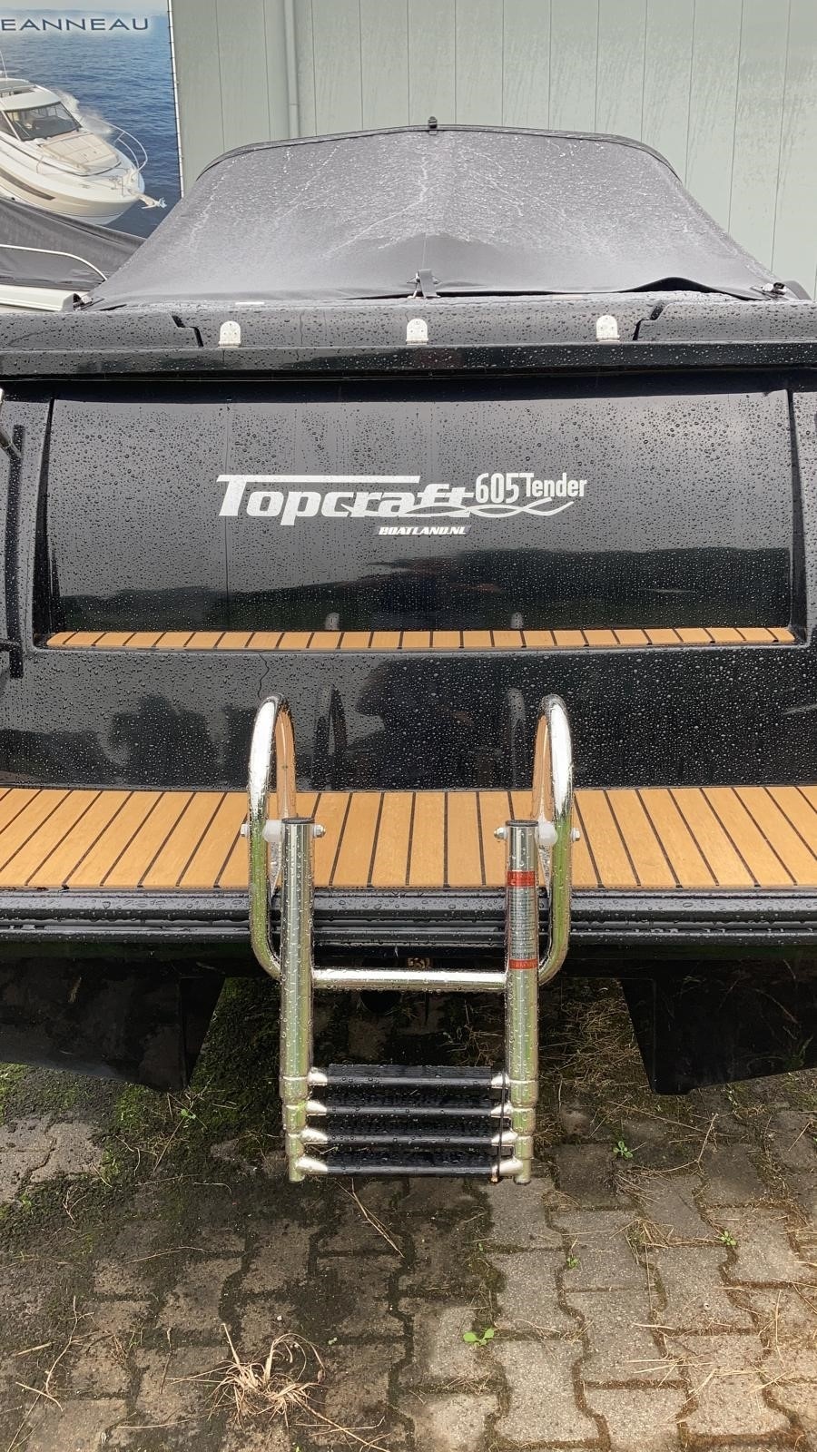 Prince Telescopische zwemtrap voor zwemplateau; 3+1 ovale treden