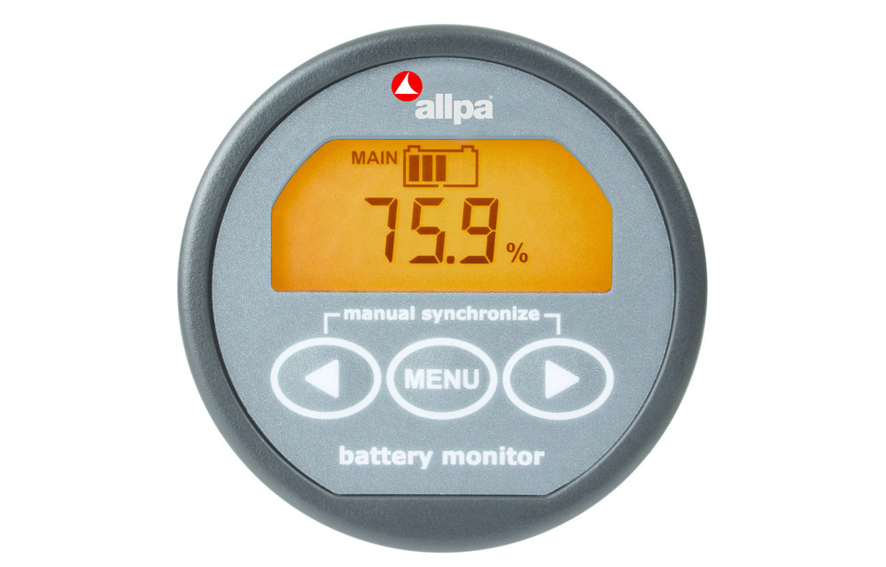 Allpa E-xpert Pro precisie accu monitor 0-35V laadstroom 0-200A ontlaadstroom 200-999A